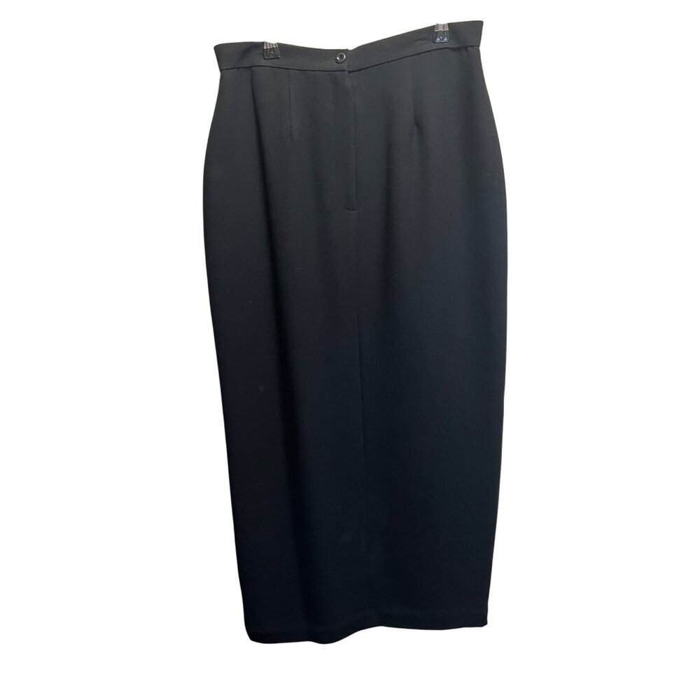 Vintage Studio G Black High-Waisted Pencil Skirt Size 10